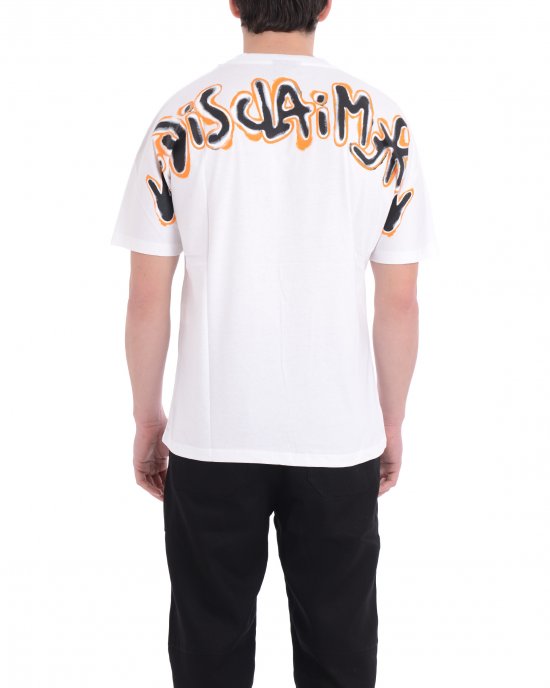 T-shirt 25EDS54802 uomo DISCLAIMER Bianco