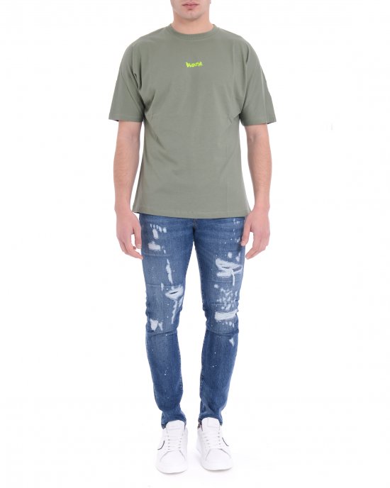 T-shirt 25EDS54802 uomo DISCLAIMER Verde