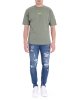 T-shirt 25EDS54802 uomo DISCLAIMER Verde