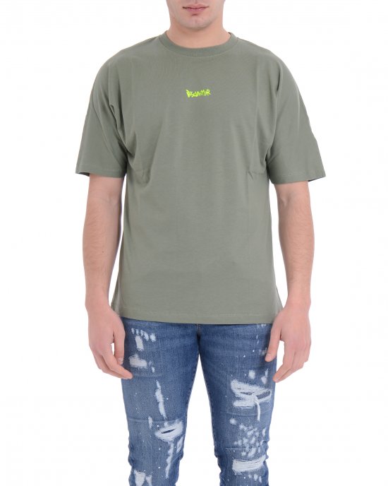 T-shirt 25EDS54802 uomo DISCLAIMER Verde