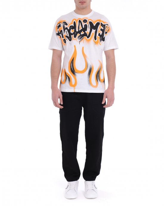 T-shirt 25EDS55000 uomo DISCLAIMER Bianco T-shirt 25EDS55000 uomo DISCLAIMER Bianco