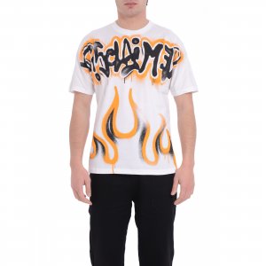 T-shirt 25EDS55000 uomo DISCLAIMER Bianco