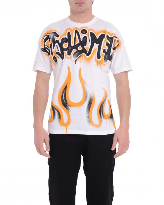 T-shirt 25EDS55000 uomo DISCLAIMER Bianco T-shirt 25EDS55000 uomo DISCLAIMER Bianco