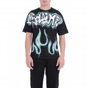 T-shirt 25EDS55000 uomo DISCLAIMER Nero