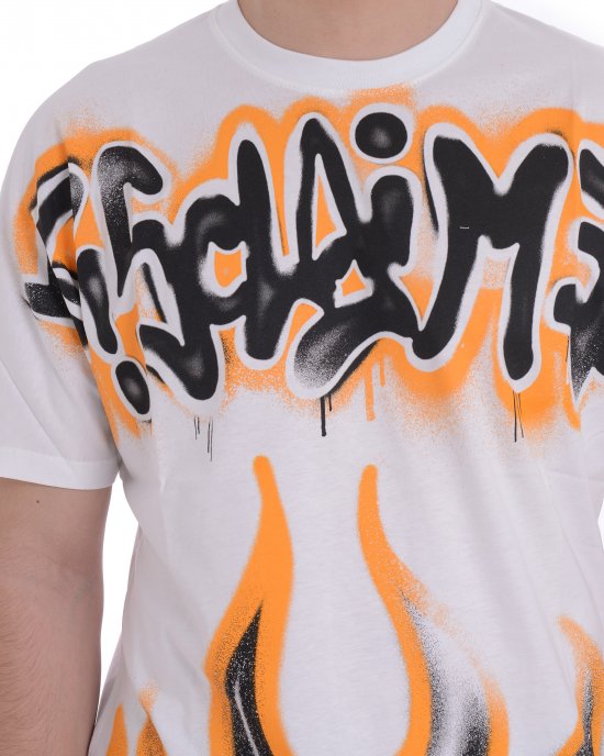 T-shirt 25EDS55000 uomo DISCLAIMER Bianco T-shirt 25EDS55000 uomo DISCLAIMER Bianco
