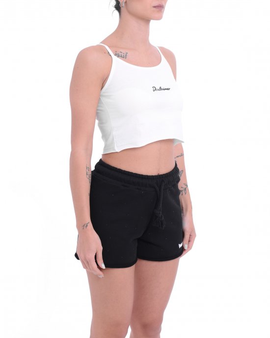 Canotta 25EDS54906 donna DISCLAIMER Bianco