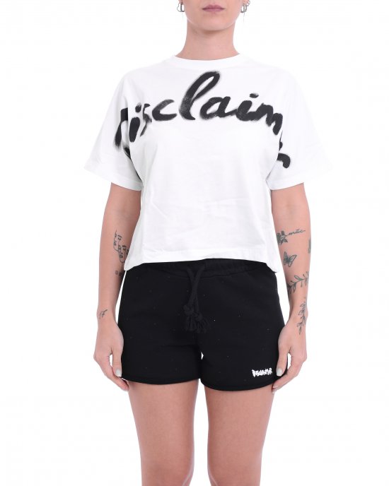 T-shirt 25EDS54908 donna DISCLAIMER Bianco