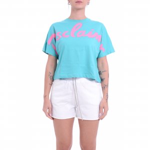 T-shirt 25EDS54908 donna DISCLAIMER Verde acquamarina