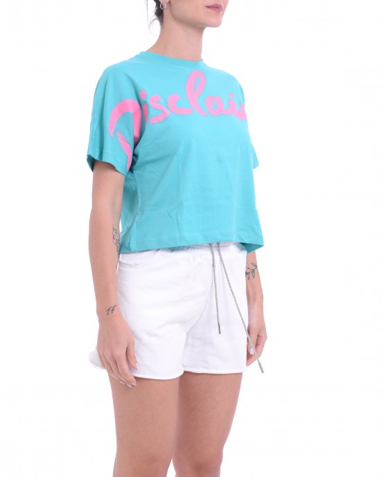 T-shirt 25EDS54908 donna DISCLAIMER Verde acquamarina T-shirt 25EDS54908 donna DISCLAIMER Verde acquamarina