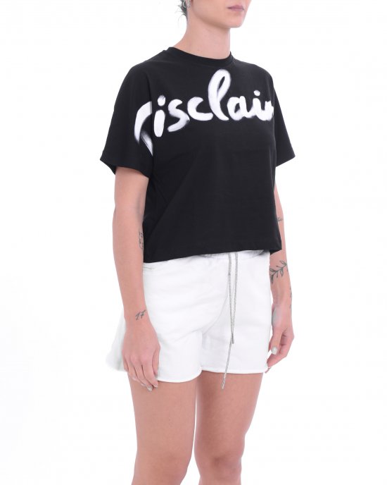 T-shirt 25EDS54908 donna DISCLAIMER Nero