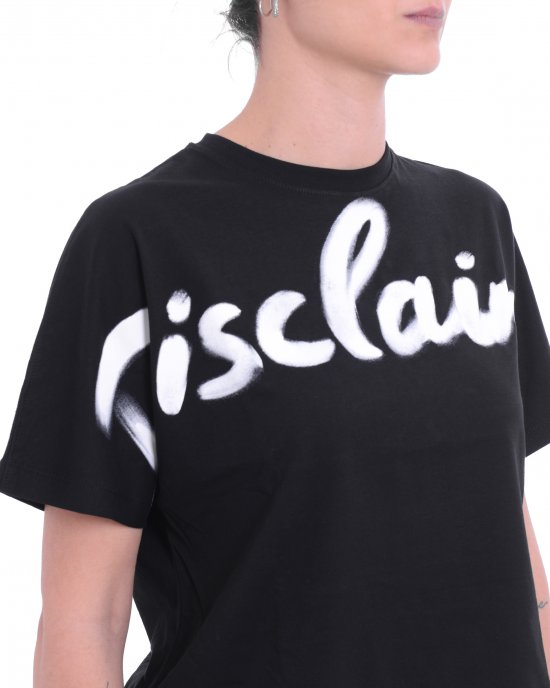 T-shirt 25EDS54908 donna DISCLAIMER Nero