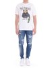 T-shirt 25EDS55004 uomo DISCLAIMER Bianco