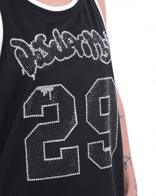 Canotta 25EDS54989 donna DISCLAIMER Nero