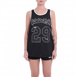 Canotta 25EDS54989 donna DISCLAIMER Nero