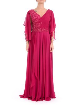 Abito cerimonia 48122 donna MIKAEL Fuxia