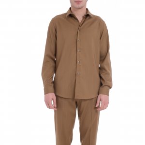 Camicia L1CSS256595 uomo LOWBRAND Marrone