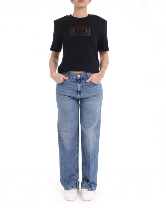 Jeans Lovely Loose Denim 104600 donna PINKO Blu Jeans Lovely Loose Denim 104600 donna PINKO Blu