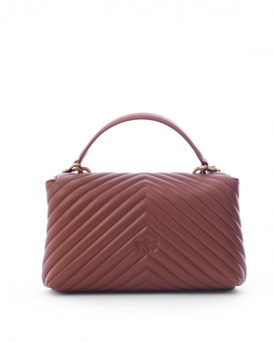 Borsa Love Lady Puff Classic Cl Sheep Nappa Chevron 100043 donna PINKO pe Cuoio