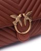 Borsa Love Lady Puff Classic Cl Sheep Nappa Chevron 100043 donna PINKO pe Cuoio