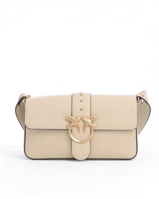 Tracolla Love One Slouchy FL Vitello Morbido 104524 donna PINKO Beige Tracolla Love One Slouchy FL Vitello Morbido 104524 donna PINKO Beige