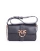 Tracolla Love One Slouchy FL Vitello Morbido 104524 donna PINKO Nero Tracolla Love One Slouchy FL Vitello Morbido 104524 donna PINKO Nero