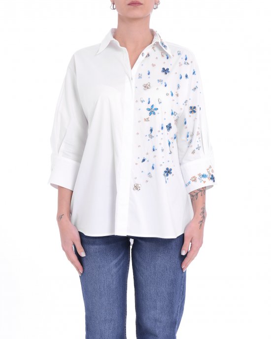 Camicia 2381L donna ALPHA STUDIO Bianco Camicia 2381L donna ALPHA STUDIO Bianco