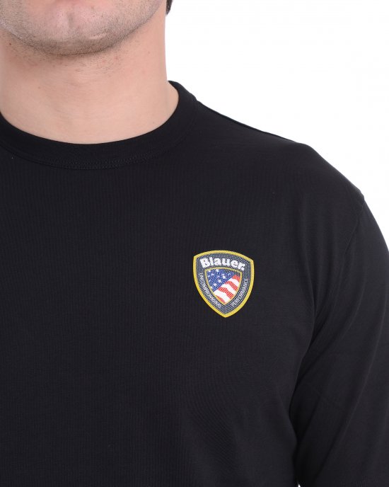 T-shirt 25BLUH02194 004547 BLAUER uomo Nero T-shirt 25BLUH02194 004547 BLAUER uomo Nero
