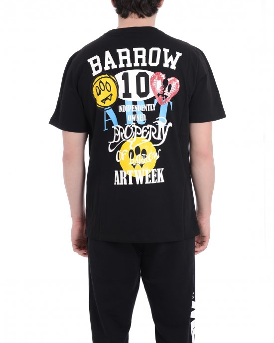 T-shirt S5BWUATH156 uomo BARROW Nero