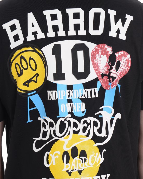 T-shirt S5BWUATH156 uomo BARROW Nero