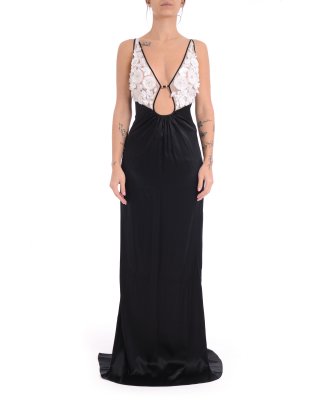 Abito ABR5752E2 donna ELISABETTA FRANCHI Bianco-Nero