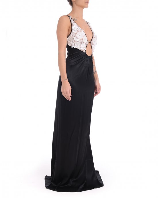 Abito ABR5752E2 donna ELISABETTA FRANCHI Bianco-Nero Abito ABR5752E2 donna ELISABETTA FRANCHI Bianco-Nero