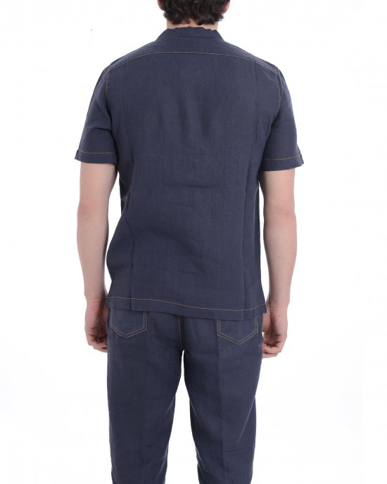 Camicia 1470L uomo ALPHA STUDIO Blu notte Camicia 1470L uomo ALPHA STUDIO Blu notte