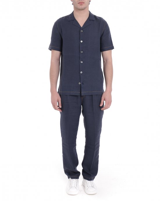 Camicia 1470L uomo ALPHA STUDIO Blu notte Camicia 1470L uomo ALPHA STUDIO Blu notte