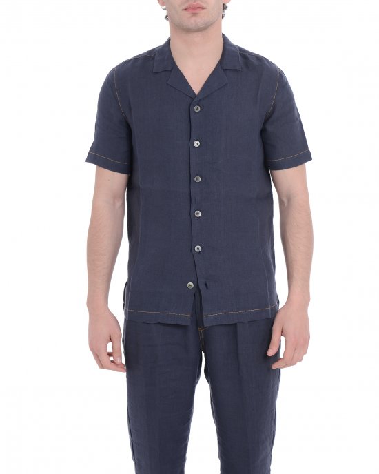 Camicia 1470L uomo ALPHA STUDIO Blu notte Camicia 1470L uomo ALPHA STUDIO Blu notte