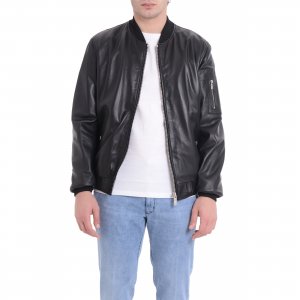 Giacca in pelle UMP25331GB uomo JOHN RICHMOND Nero