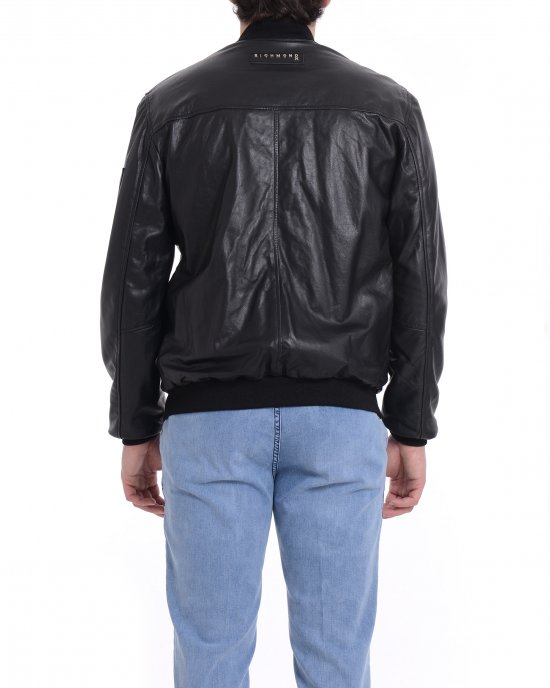 Giacca in pelle UMP25331GB uomo JOHN RICHMOND Nero Giacca in pelle UMP25331GB uomo JOHN RICHMOND Nero