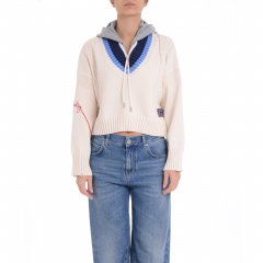 Felpa Breithorn Maglia Varsity 104621 donna PINKO Bianco