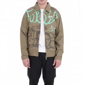 Giacca 25EDS54899 uomo DISCLAIMER Verde militare