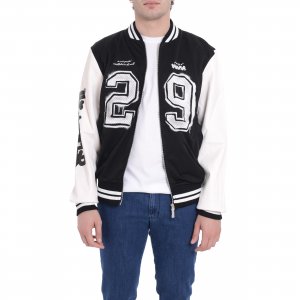 Bomber 25EDS54865 uomo DISCLAIMER Nero
