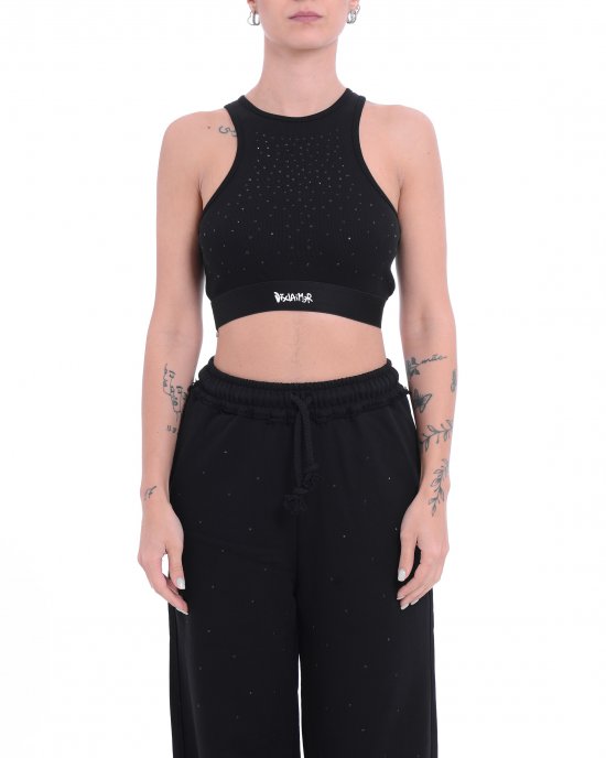 Top 25EDS54930 donna DISCLAIMER Nero