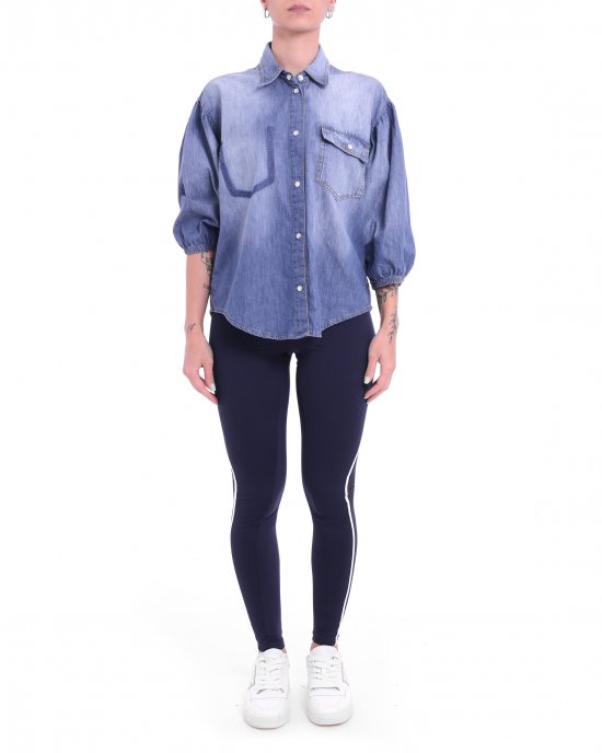 Leggins Luna Piena 104853 donna PINKO Blu Leggins Luna Piena 104853 donna PINKO Blu