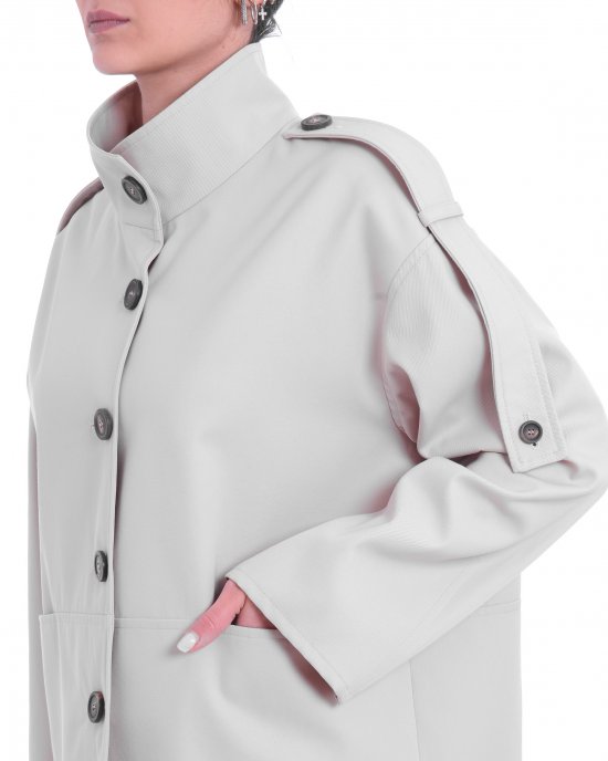 Giubbino LD25602B donna BRERAS Gesso Giubbino LD25602B donna BRERAS Gesso