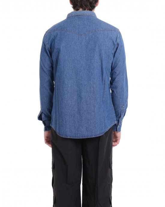 Camicia UMP25208CA uomo JOHN RICHMOND Blu denim