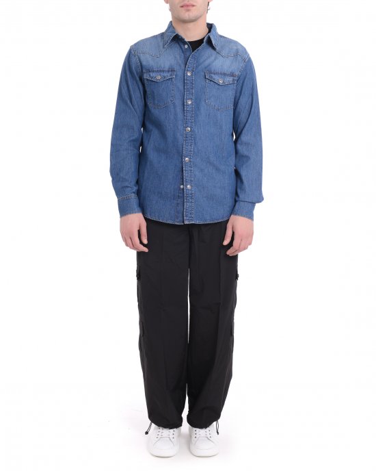 Camicia UMP25208CA uomo JOHN RICHMOND Blu denim