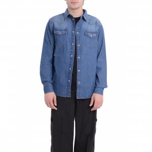 Camicia UMP25208CA uomo JOHN RICHMOND Blu denim