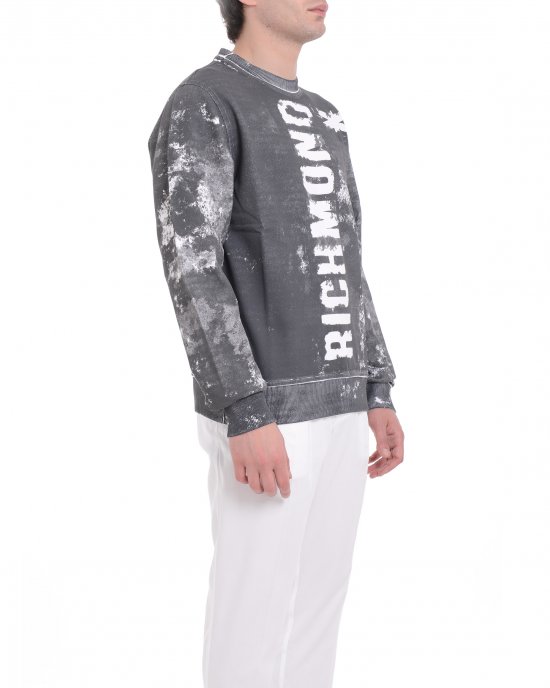 Felpa UMP25261FE uomo JOHN RICHMOND Grigio Felpa UMP25261FE uomo JOHN RICHMOND Grigio
