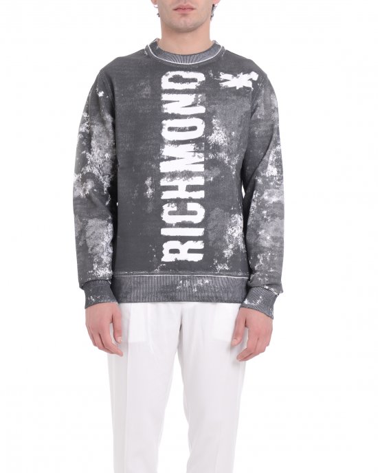 Felpa UMP25261FE uomo JOHN RICHMOND Grigio Felpa UMP25261FE uomo JOHN RICHMOND Grigio