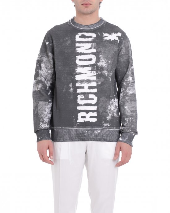 Felpa UMP25261FE uomo JOHN RICHMOND Grigio Felpa UMP25261FE uomo JOHN RICHMOND Grigio