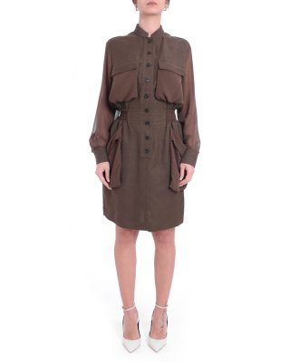 Abito Benvenuto 105019 donna PINKO Verde militare