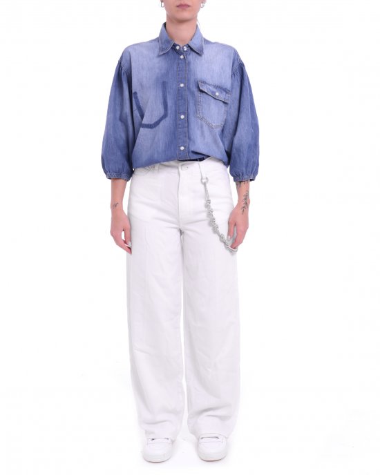 Jeans Lauryn Loose Bull 104601 donna PINKO Bianco Jeans Lauryn Loose Bull 104601 donna PINKO Bianco
